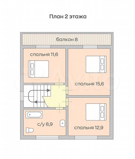 Дом 140 м² на участке 9,6 сот.