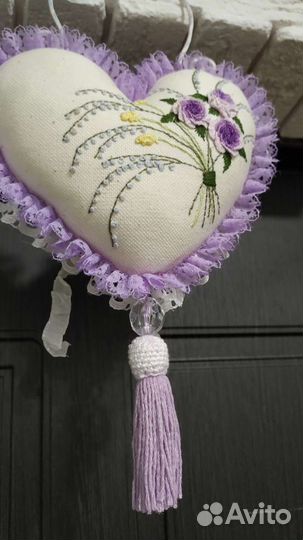 Текстильное сердечко