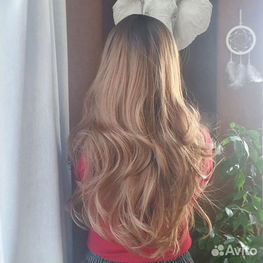 Парик новый длинный термоволос густой