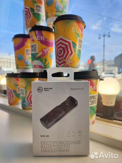 Беспроводные наушники Redline tech BHS-06