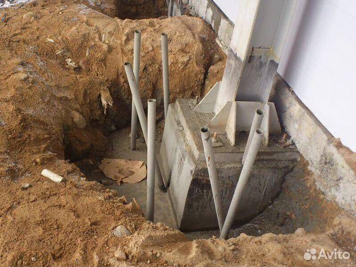 Усиление фундамента без копки земли