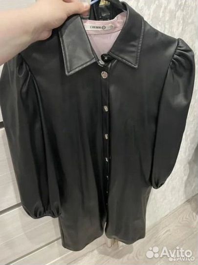 Кожаное платье