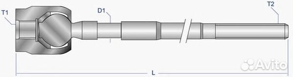 Тяга рулевая peax1570 Moog