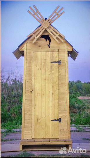 Дачный туалет с декором и установкой овр 911