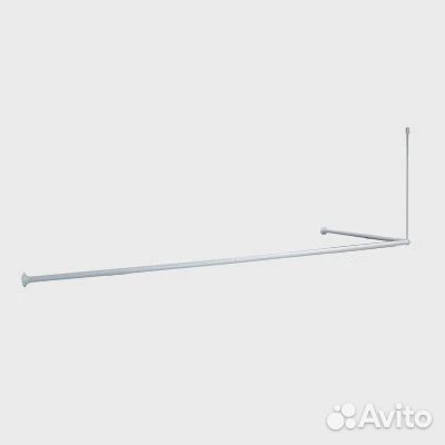 Карниз для ванны угловой Г-образный Iddis Shower