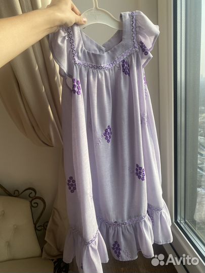 Летнее платье на девочку 6 лет