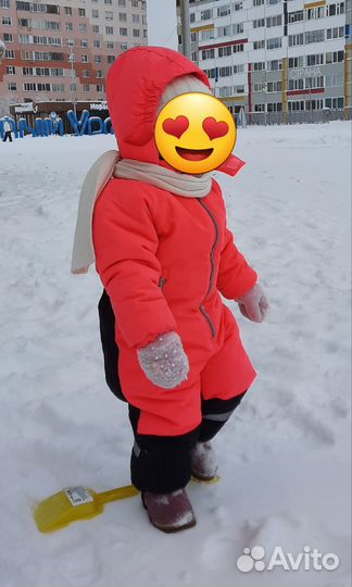 Зимний комбинезон для девочки 92
