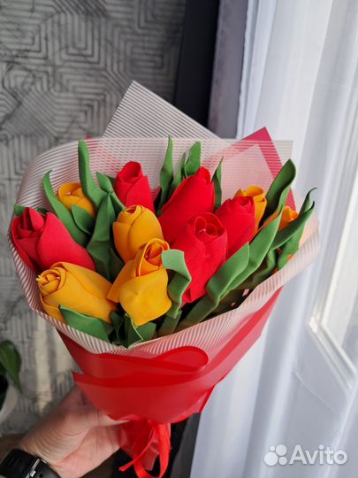 Тюльпаны из фоамирана