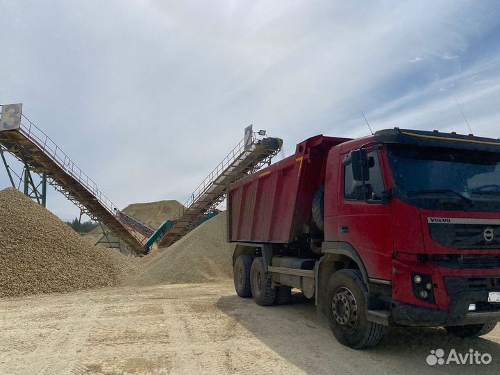 Щебень, грунт, песок