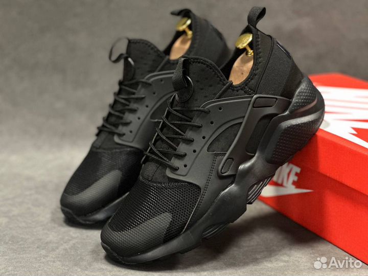 Мужские кроссовки Nike Air Huarache Triple Black