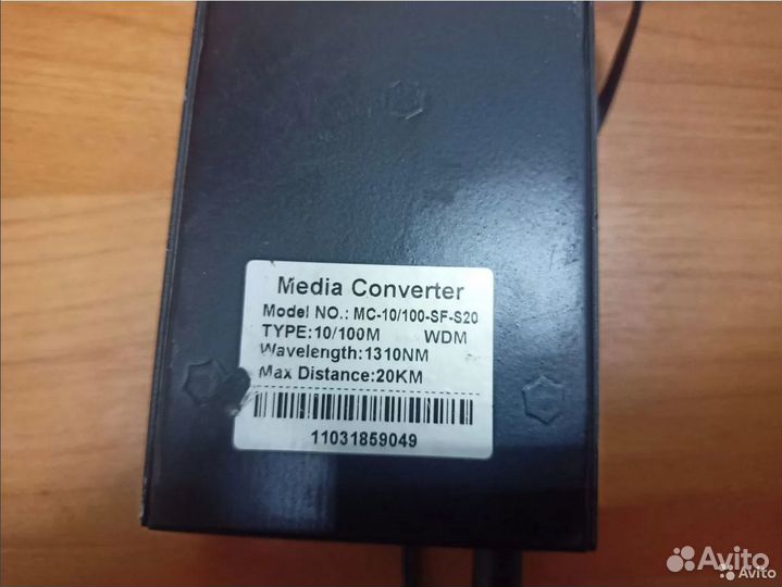 Медиаконвертор mc-10 100-sf-s20
