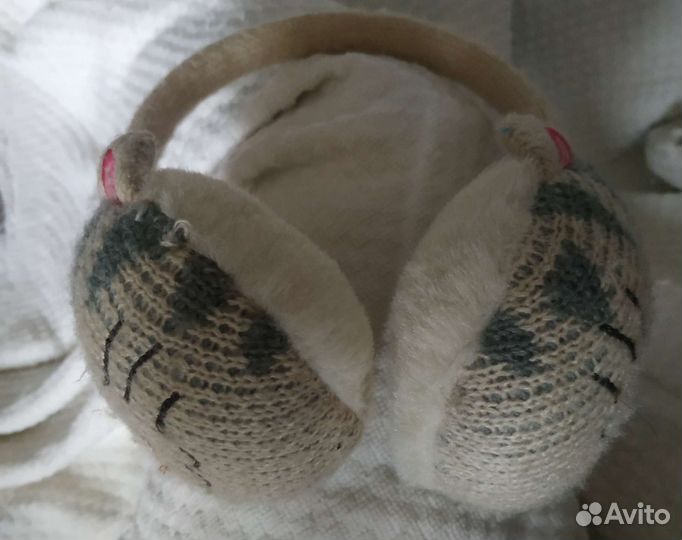 Ободок на ушки, мягкий и теплый