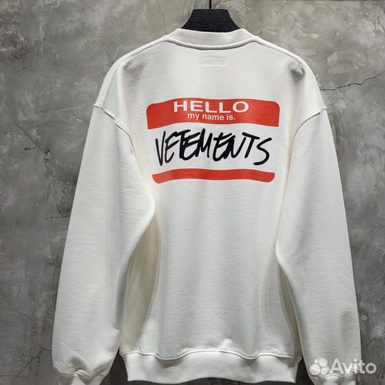 Свитшот белый Vetements