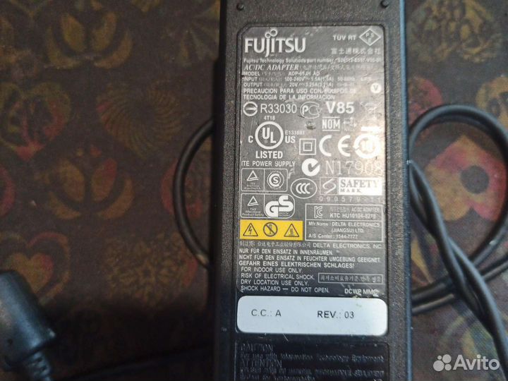 Блок питания для ноутбука Fujitsu