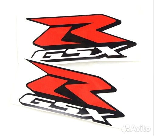 Наклейка GSX-R на боковой пластик 3D