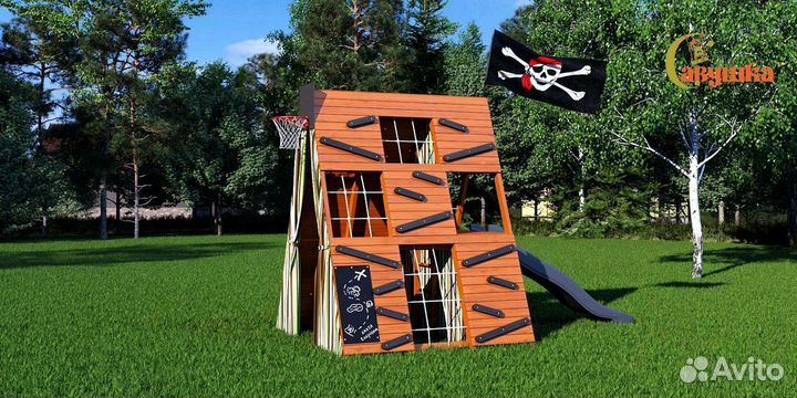 Детский уличный спортивный комплекс для дачи