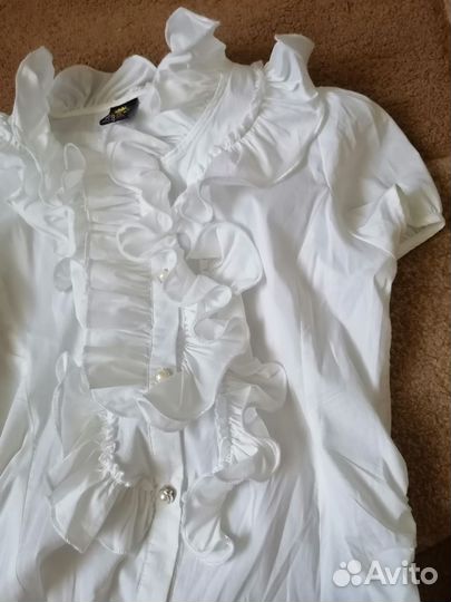 Блузки школьные для девочки 140