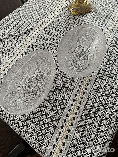 Ваза хрусталь лодочки большие