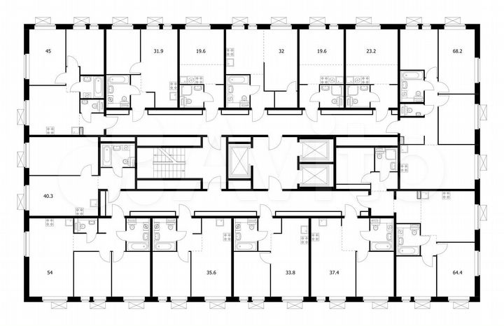 Квартира-студия, 19,6 м², 16/25 эт.