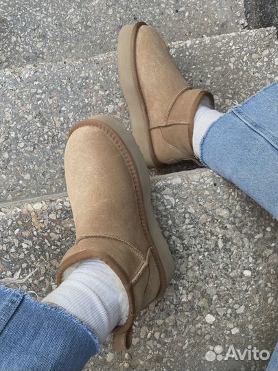 UGG Mini Platform Beige женские (Арт.4306)