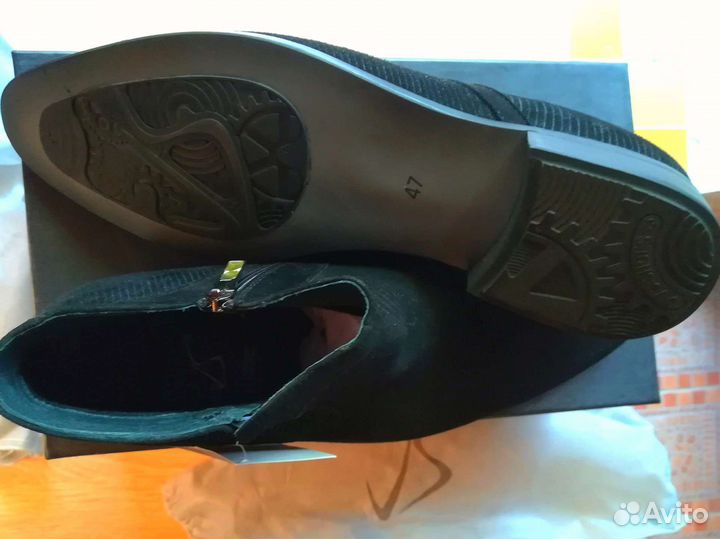 Ботинки мужские замшевые