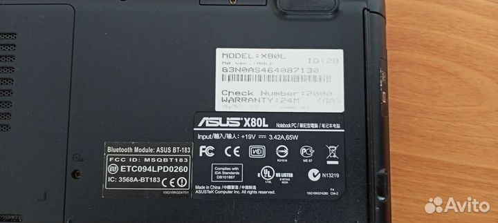 Ноутбук Asus X80L