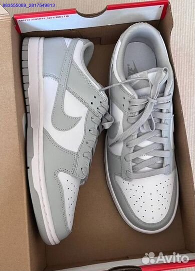 Кроссовки Nike Dunk Low Grey Fog оригинал