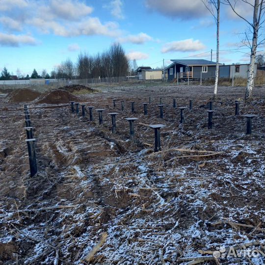 Винтовые сваи. Установка под ключ