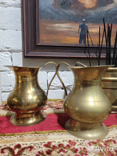 Бронзовые, подсвечники,чаши,кувшины,Европа,винтаж