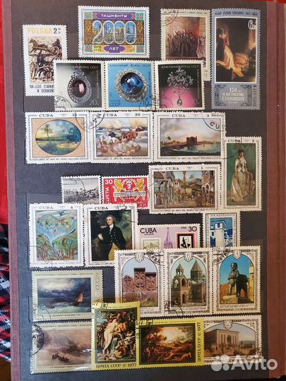 Марки искусство, живопись, культура, театр