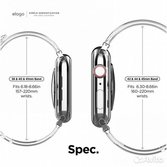 Ремешок Elago для Apple Watch Clear Band 42/44/45