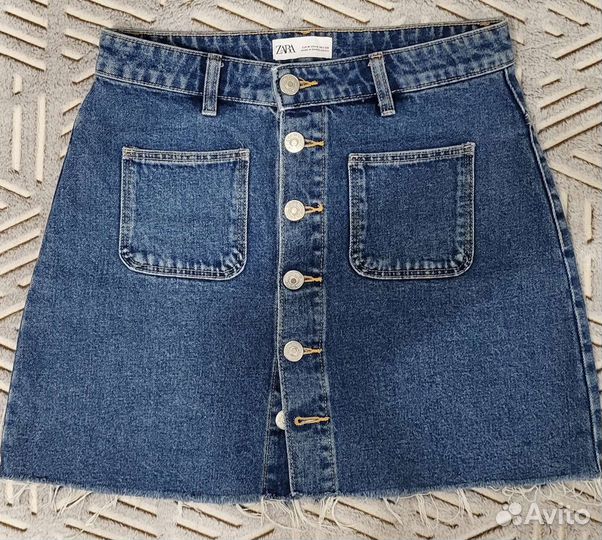 Джинсовая юбка zara
