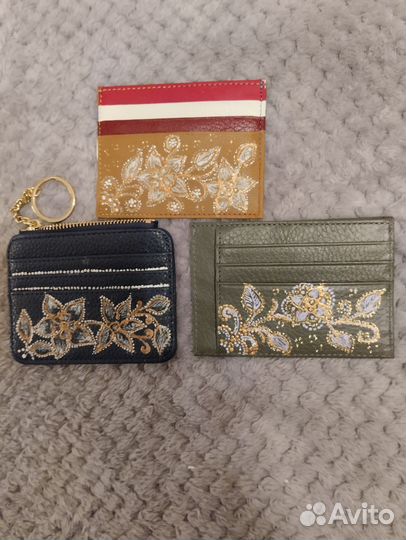 Картхолдер с точечной росписью. Модный аксессуар