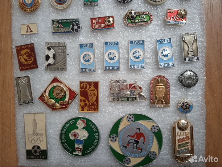 Значки СССР. Футбол. Набор 90 шт