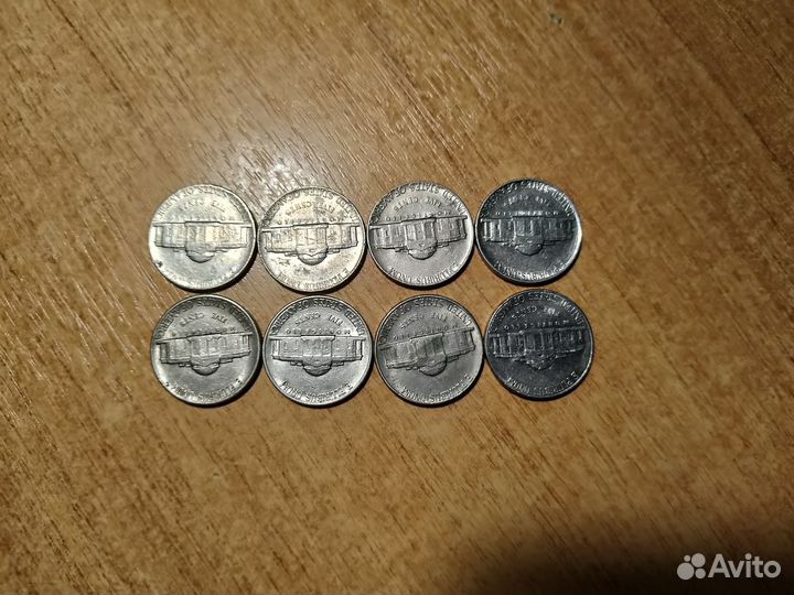 Монеты США Центы 1,5,10,25