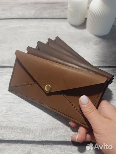 Конверт подарочный для денег натуральная кожа