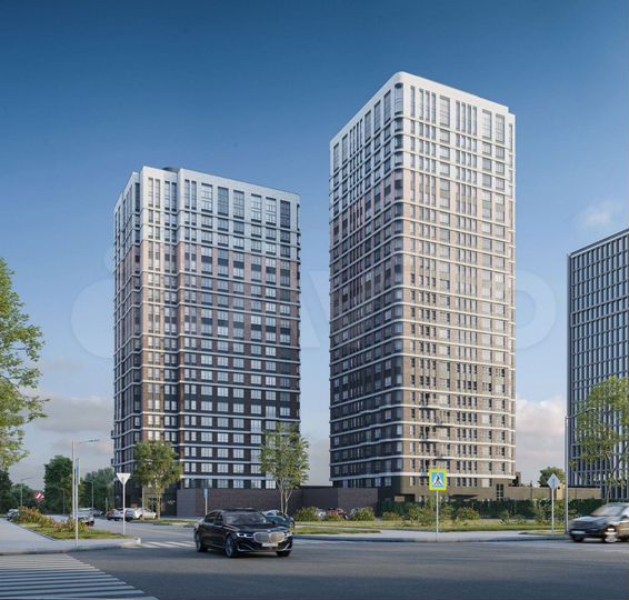 2-к. квартира, 59,8 м², 13/24 эт.