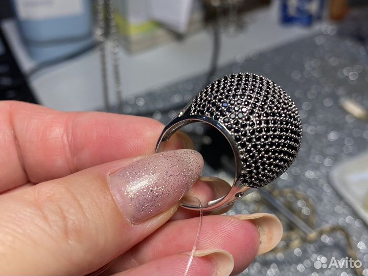 Кольцо серебро 925
