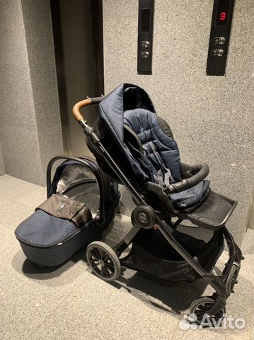 Коляска CAM techno soul 725 carbon black 2 В 1