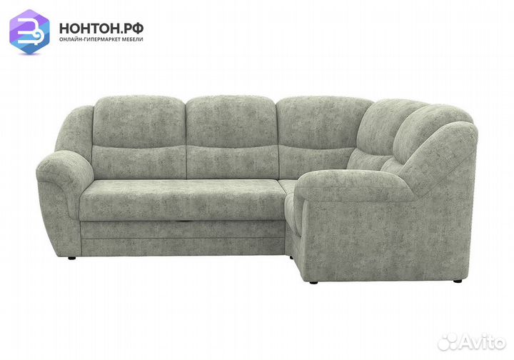 Диван угловой дельфин Соната серый