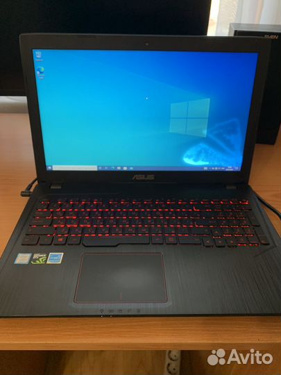 Игровой ноутбук asus i5 12gb озу gtx 1050 ti