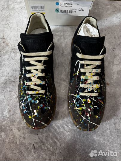 Кеды Maison Margiela Replica Black Paint оригинал