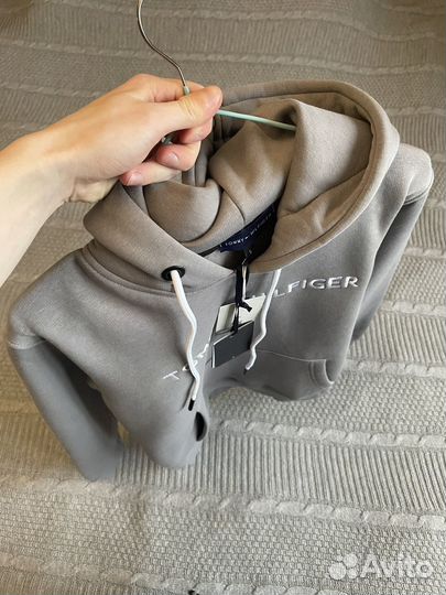 Tommy hilfiger худи серая