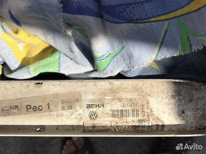 Радиатор основной Ауди Q7 4l б/у 3.0тди