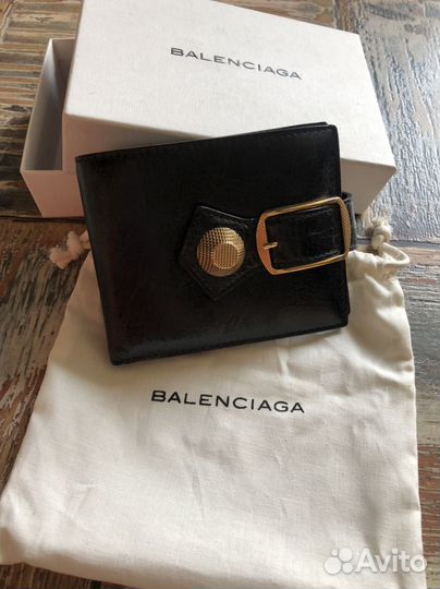 Кошелек balenciaga черный (оригинал)