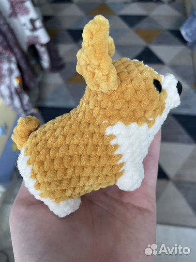 Собака корги,такса, ручная работа