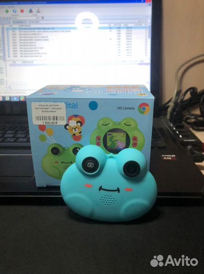 Детский фотоаппарат лягушка