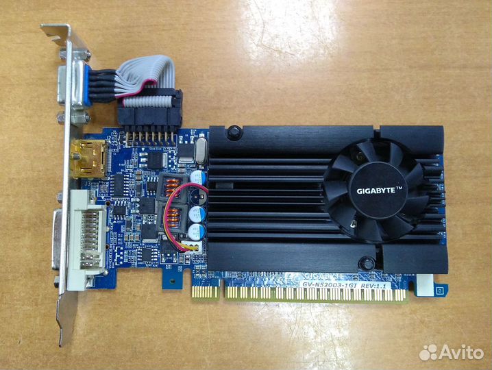 Видеокарта Gigabyte GeForce GT 520 1Gb
