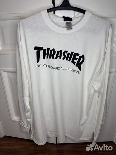 Лонгслив Thrasher Сlassic Print White оригинал