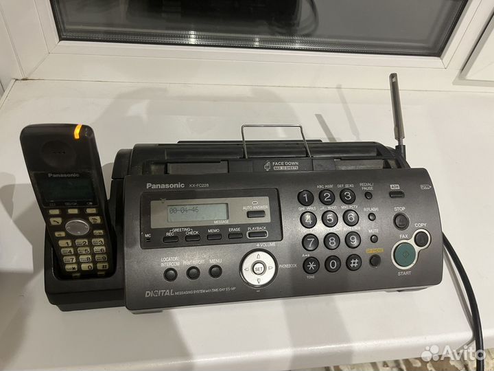 Телефон факс panasonic kx-fc228